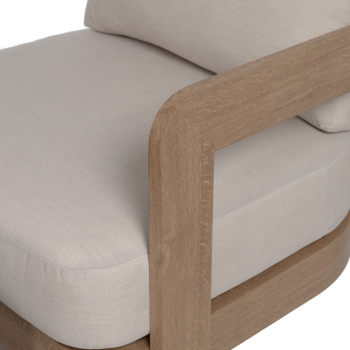 Salotto da giardino in alluminio effetto legno "Tropea" - immagine 9