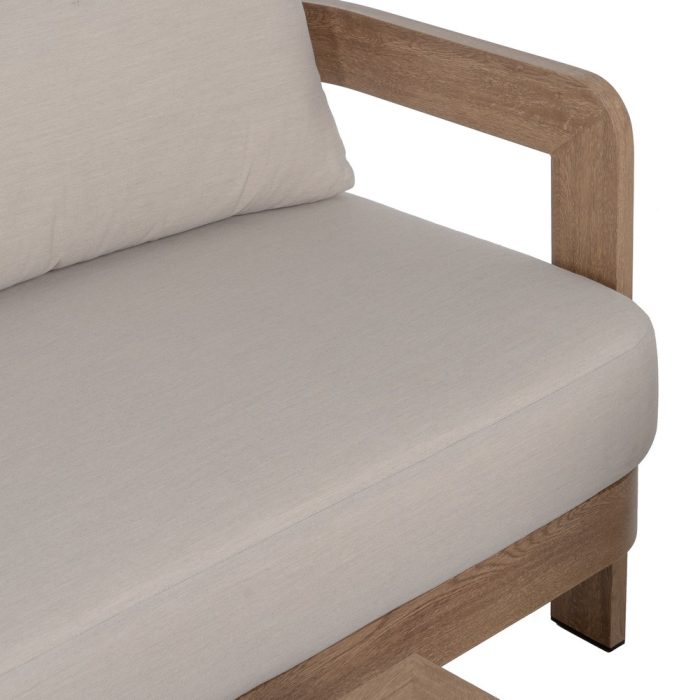 Salotto da giardino in alluminio effetto legno "Tropea" - immagine 8