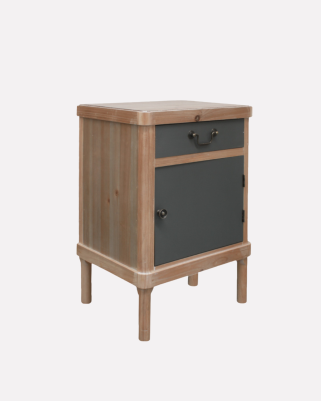 Comodino "Elisabetta" color Miele in legno di Pino e MDF