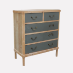 Comò "Elisabetta" colore Miele in legno di Pino e MDF