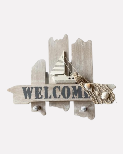 Appendino da Parete “Welcome” in Legno
