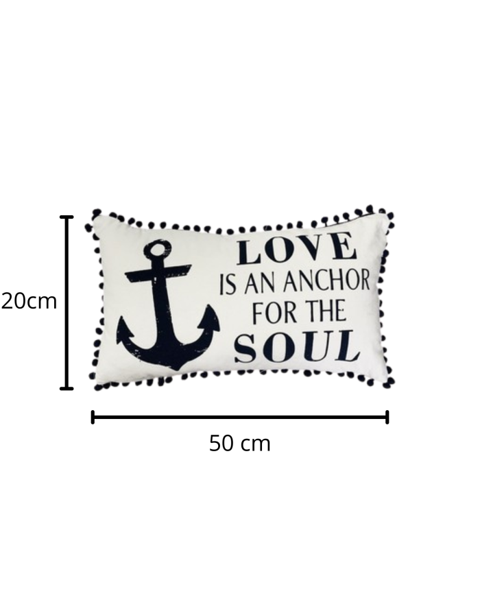 Cuscino Rettangolare Blu Stile Marino - immagine 2