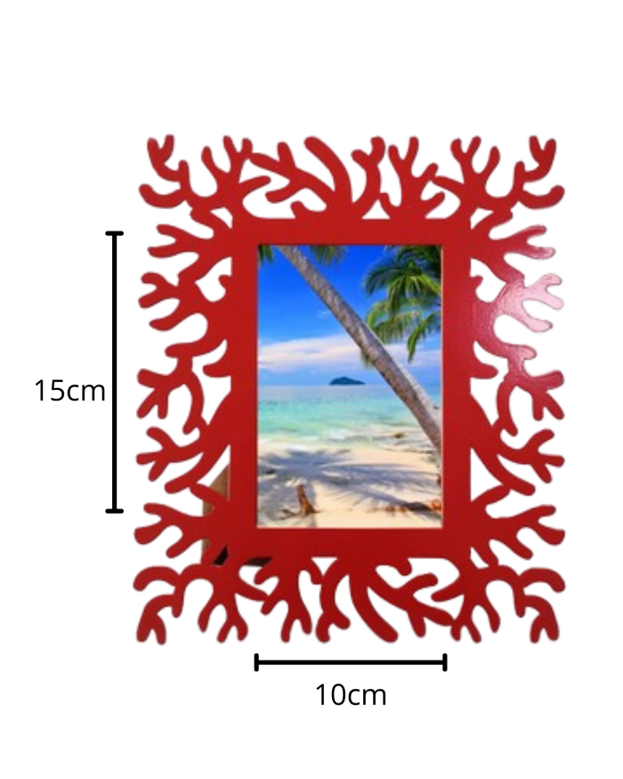Portafoto Corallo per Foto 10x15 – Cornice Decorativa Stile Marino - immagine 2