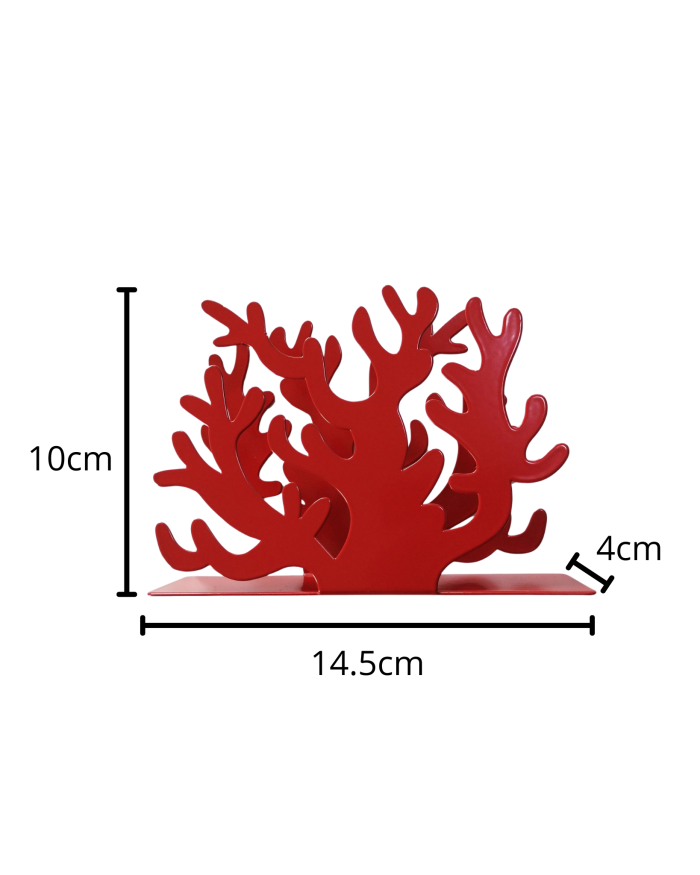 Portatovaglioli corallo rosso - immagine 2