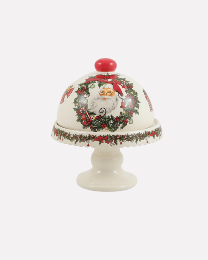 Centrotavola natalizio decorazione in ceramica