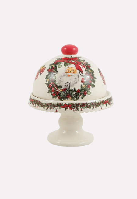 Centrotavola natalizio decorazione in ceramica