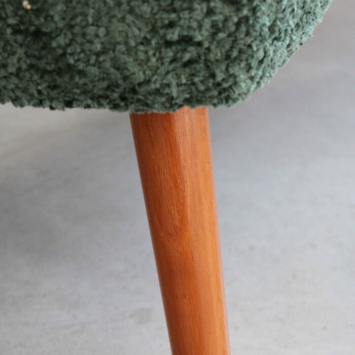 Divano "Elfo" in tessuto verde effetto bouclé - immagine 6