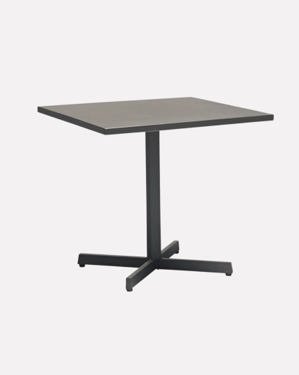 Tavolo quadrato pieghevole "Ares" con piano ribaltabile in acciaio antracite