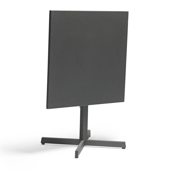 Tavolo quadrato pieghevole "Ares" con piano ribaltabile in acciaio antracite - immagine 4