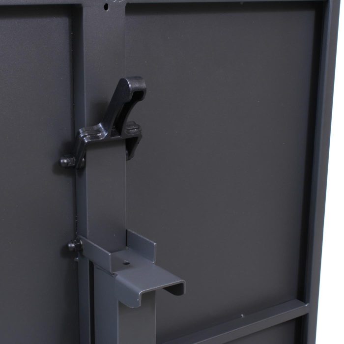 Tavolo quadrato pieghevole "Ares" con piano ribaltabile in acciaio antracite - immagine 6