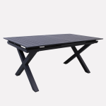 Tavolo allungabile in alluminio antracite "Apollo"