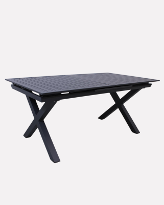 Tavolo allungabile in alluminio antracite "Apollo"