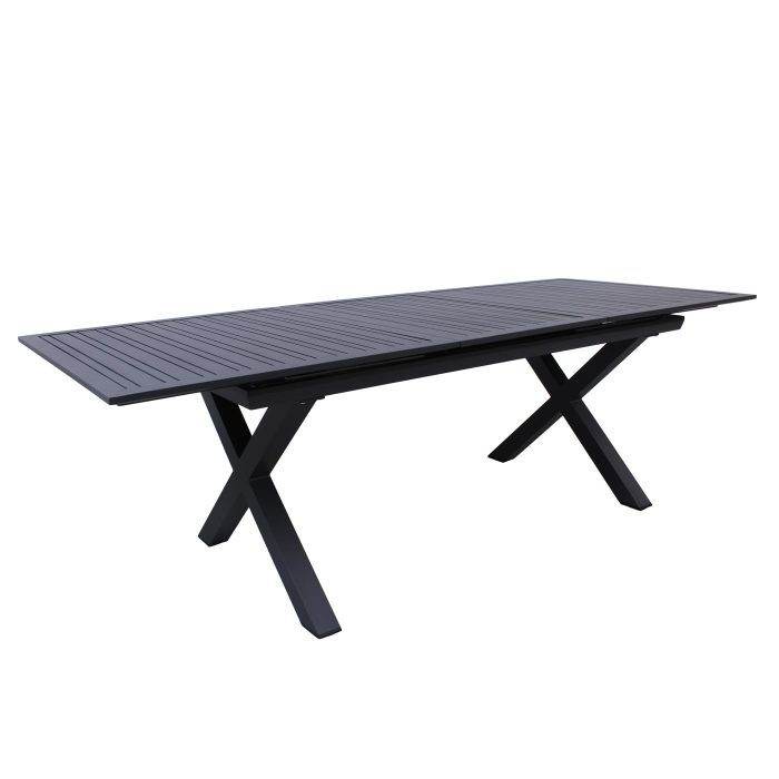 Tavolo allungabile in alluminio antracite "Apollo" - immagine 6