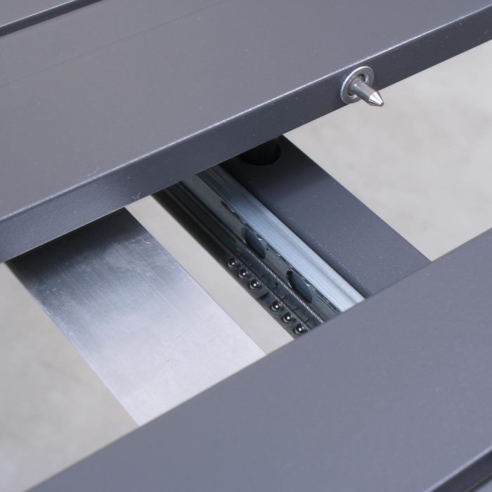 Tavolo allungabile in alluminio antracite "Apollo" - immagine 7