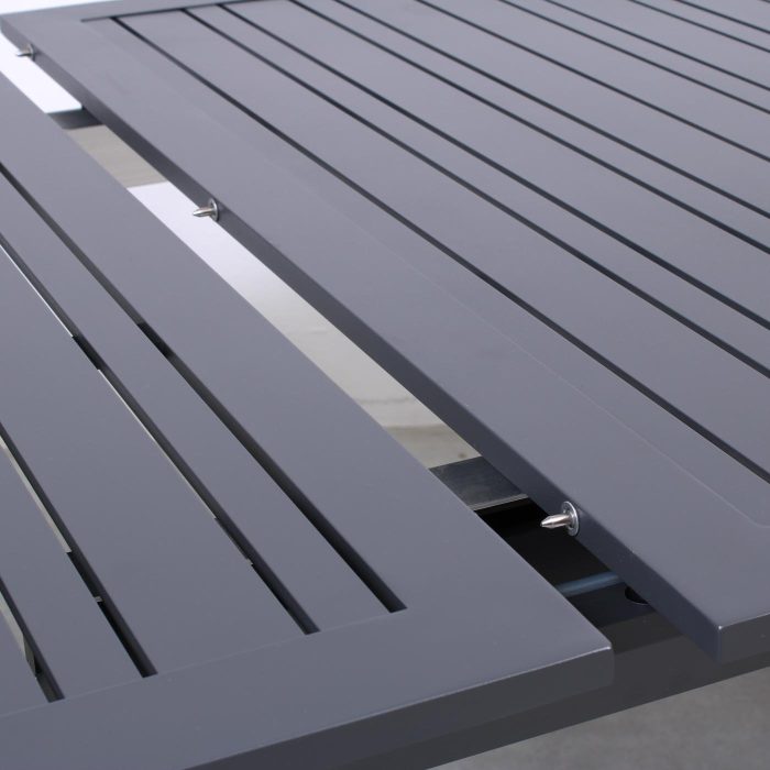 Tavolo allungabile in alluminio antracite "Apollo" - immagine 8