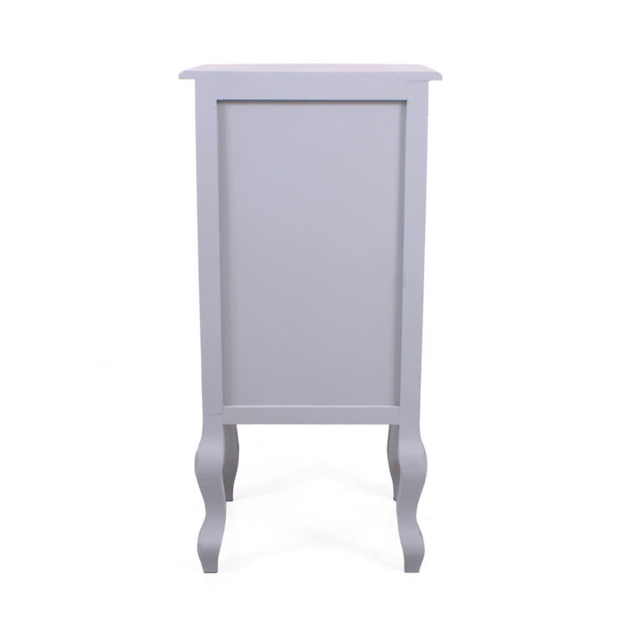 Cassettiera Giulia 3 cassetti in MDF e legno di pino grigio 40X30H82 cm - immagine 8